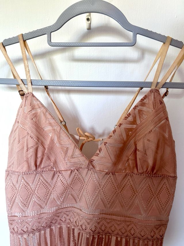 Top Marciano Rosa Palo Encaje