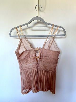 Top Marciano Rosa Palo Encaje