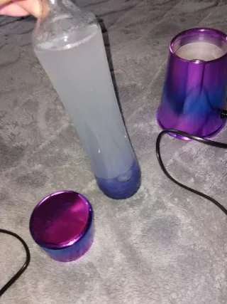 Lampada Lava Moderna Fluida Viola/Blu Cangiante