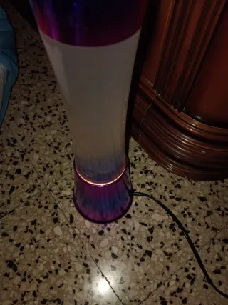 Lampada Lava Moderna Fluida Viola/Blu Cangiante