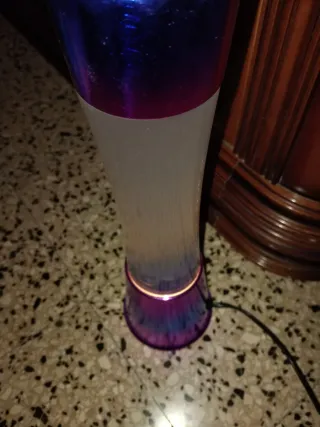 Lampada Lava Moderna Fluida Viola/Blu Cangiante