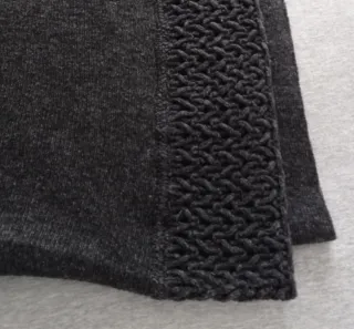 Sciarpa/scialle ampio grigio scuro