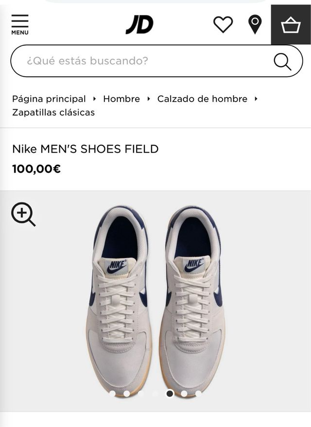 Zapatillas Nike Blancas y Azul Marino