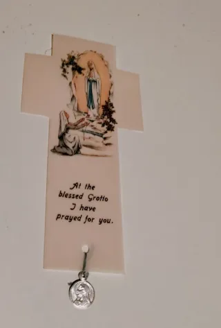 Medalla Sagrado Corazón y Estampa