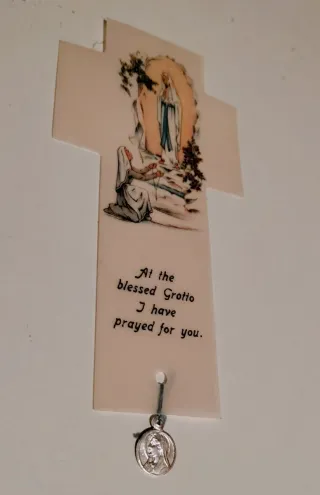 Medalla Sagrado Corazón y Estampa