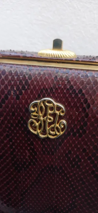 Bolso de piel de serpiente vintage