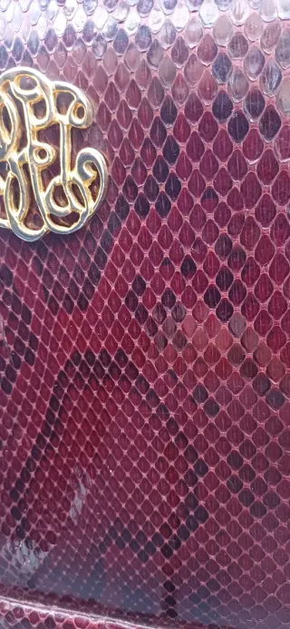 Bolso de piel de serpiente vintage