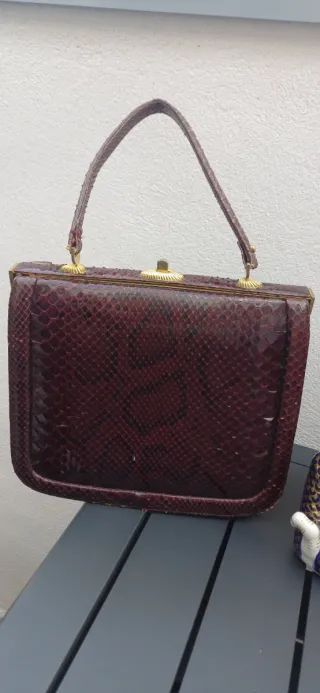 Bolso de piel de serpiente vintage