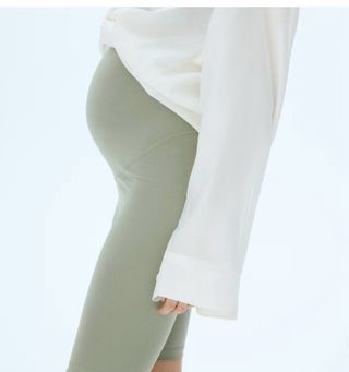 Mallas ciclista premamá verde oliva talla L