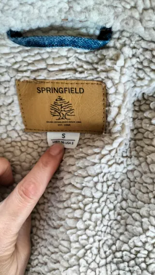 Cazadora vaquera con borrego Talla S