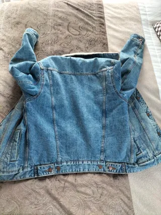 Cazadora vaquera con borrego Talla S