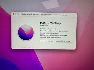 iMac 21.5 2015 Intel Core i5 16GB RAM 1TB