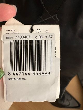 Botas de piel Mango negras