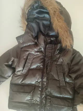 Casaco Zara castanho 12/18 meses