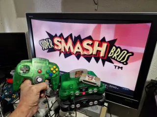 Nintendo 64 Verde Translúcido + Mando