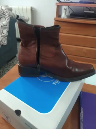 Botas de piel marrones Talla 41