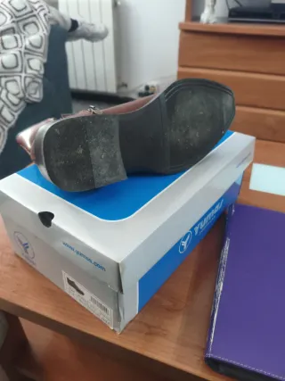 Botas de piel marrones Talla 41