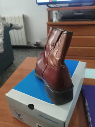 Botas de piel marrones Talla 41