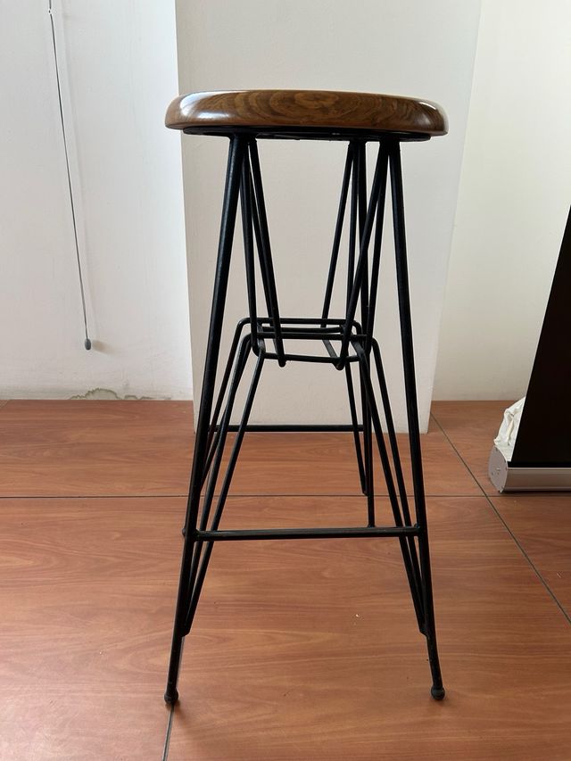 10 Taburetes Altos Madera y Metal