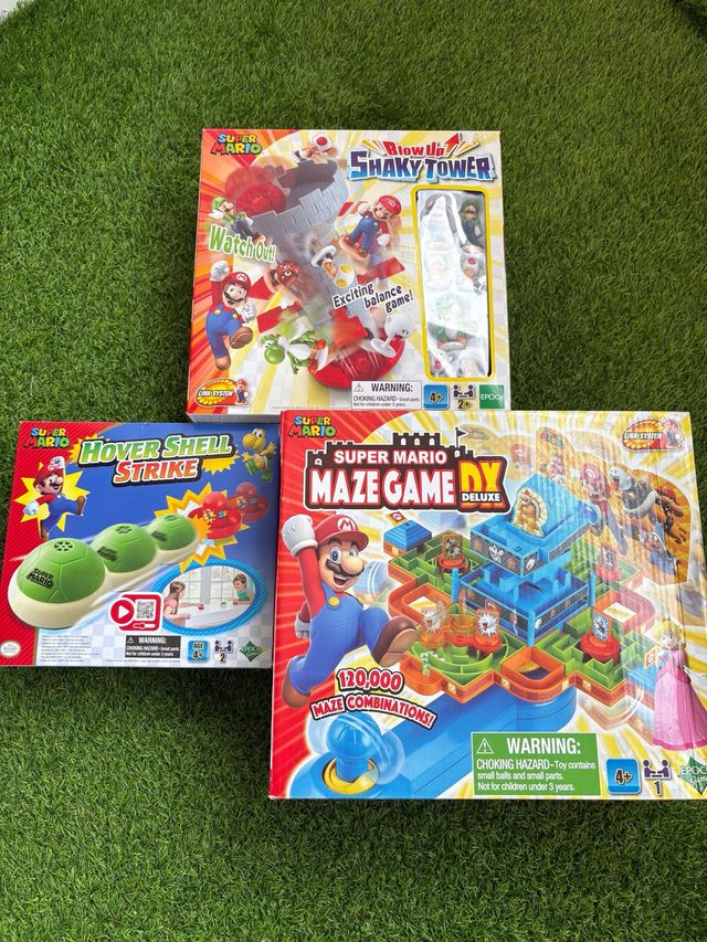 Lote 3 Juegos Super Mario: Shaky Tower, Hover