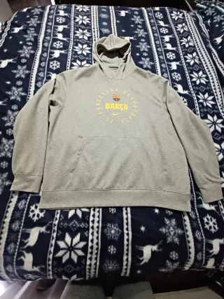 Sudadera Oficial FC Barcelona Basket Nike Gris