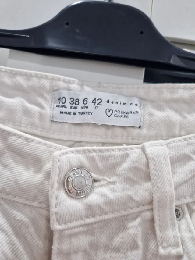 Vaqueros blancos mujer Primark Talla 38