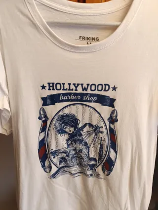 Camiseta FRIKING Talla M Hollywood Barber Shop