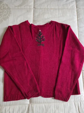 Cardigan Natale Bambina 8 Anni Ricamato