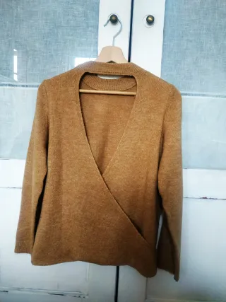 Jersey marrón de punto