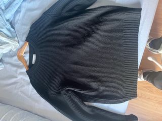 Jersey Bershka Punto Talla L Negro