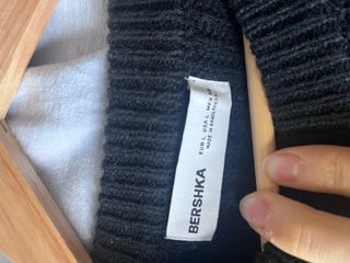 Jersey Bershka Punto Talla L Negro
