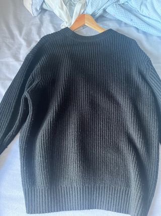 Jersey Bershka Punto Talla L Negro