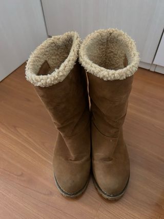 Botas marrones forradas borreguito