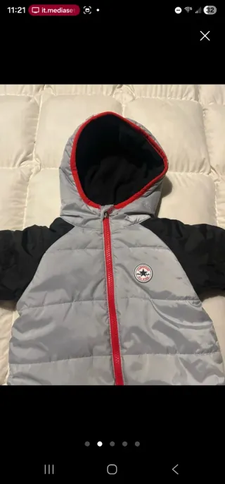 Tuta neve Converse bimbo 12 mesi