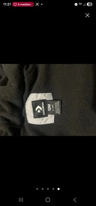 Tuta neve Converse bimbo 12 mesi