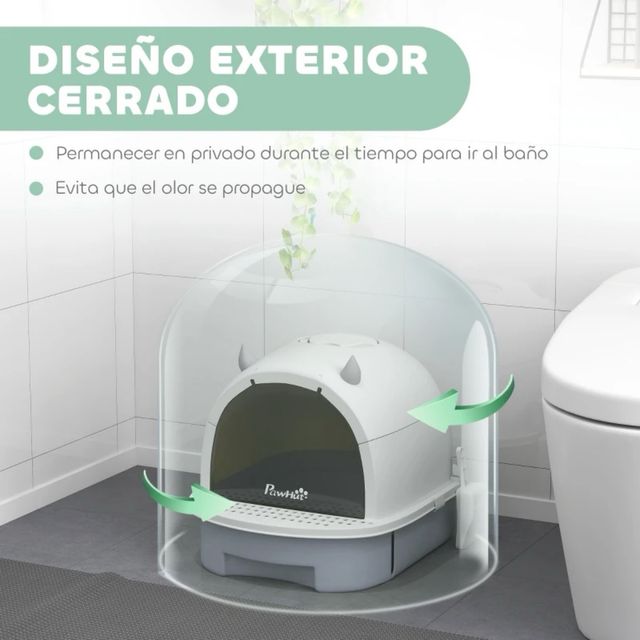 Arenero Cerrado para Gatos