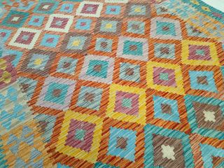 Tappeto Kilim afgano 198x150 cm lana