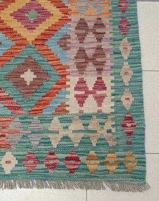 Tappeto Kilim afgano 198x150 cm lana