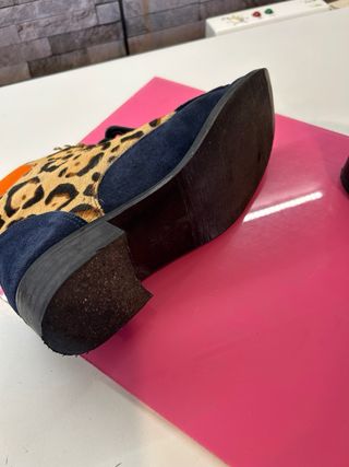 Botines Piel/Ante Talla 39 ARTESANOS.