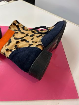 Botines Piel/Ante Talla 39 ARTESANOS.