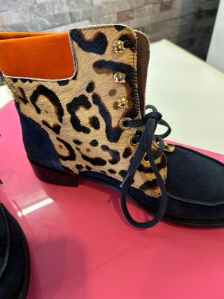 Botines Piel/Ante Talla 39 ARTESANOS.