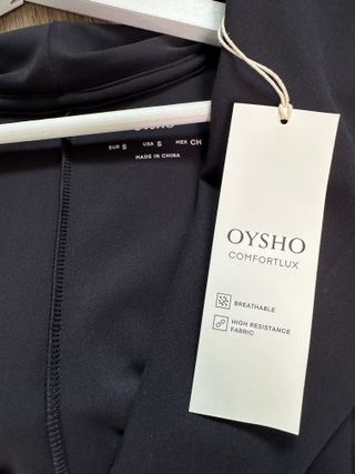 Mono Oysho S Nuevo Negro Comfortlux Mujer Capucha