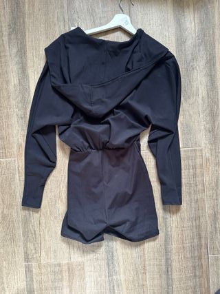 Mono Oysho S Nuevo Negro Comfortlux Mujer Capucha