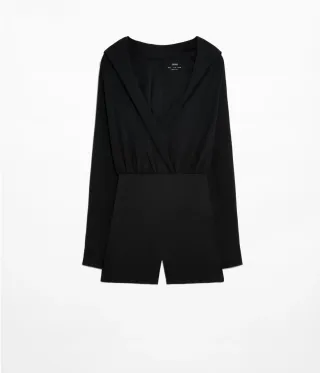 Mono Oysho S Nuevo Negro Comfortlux Mujer Capucha