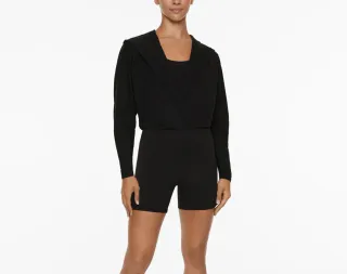 Mono Oysho S Nuevo Negro Comfortlux Mujer Capucha