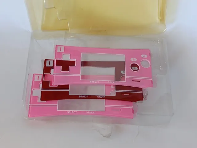 Recambios Carcasa Game Boy Micro Rosa y granate.
