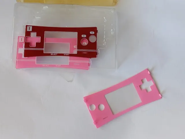 Recambios Carcasa Game Boy Micro Rosa y granate.