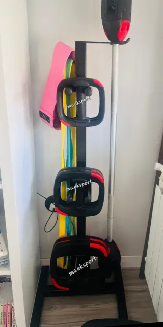 Soporte para discos y barra Les Mills