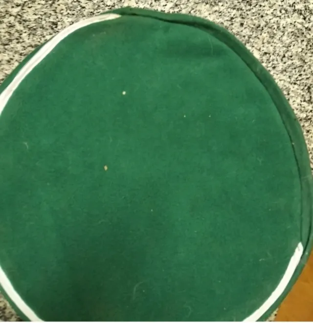 Pouf fiorellino giallo e rosso