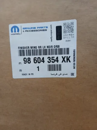 Moldura/Aletín Lateral Tras. Izq. Opel